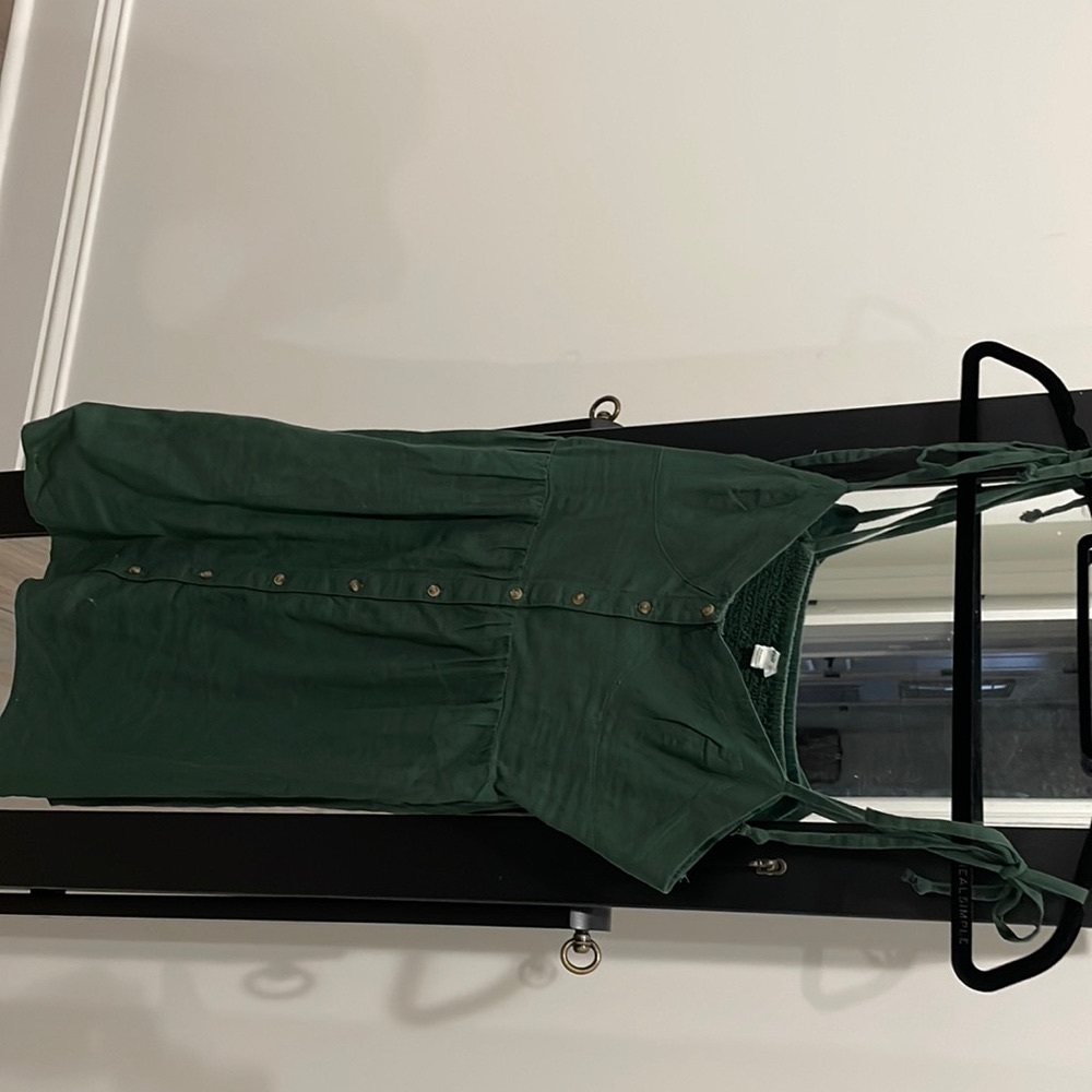 Forest green straps mini